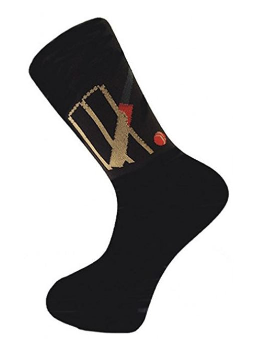 Cricket Bat Ball and Stumps Cottonrich Unisex Novelty Ankle Socks Adult Size 6-11 image 1