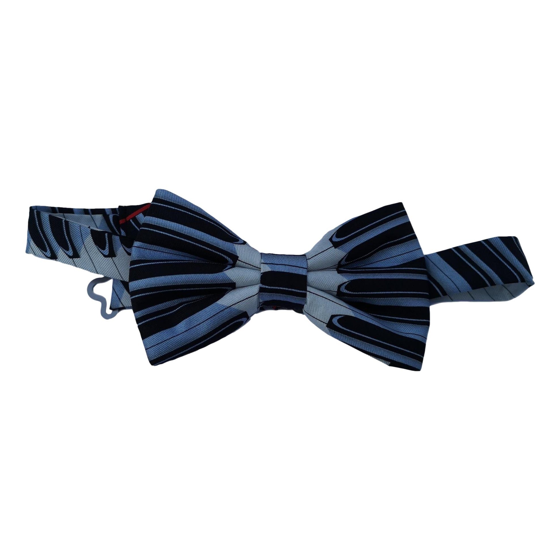Music Keyboard Red Stripe Fancy Silk Bow Tie image 0