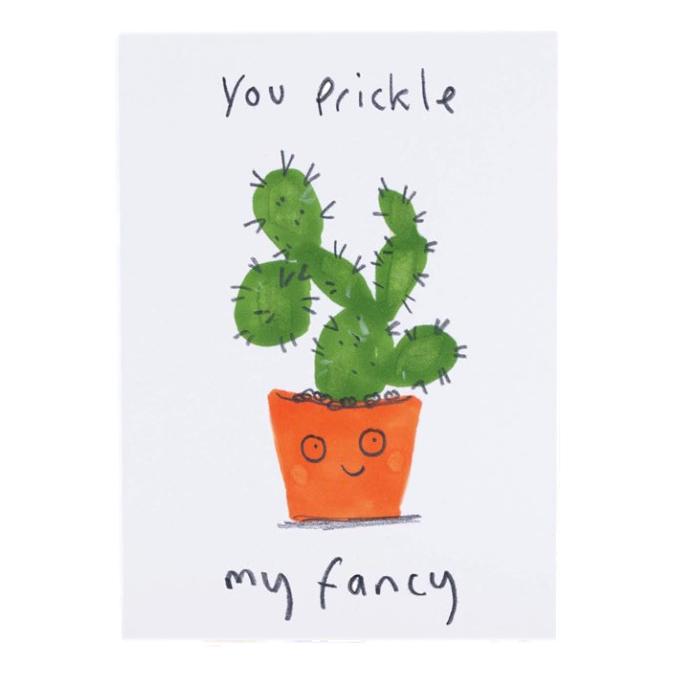 You Prickle My Fancy eco-friendly humour greetings card image 0