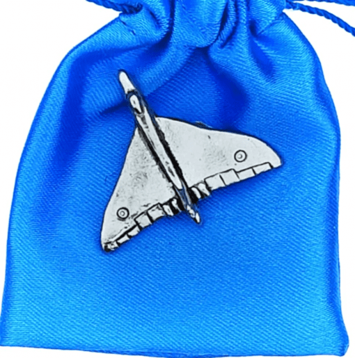 Vulcan Bomber polished pewter metal lapel pin badge image 3
