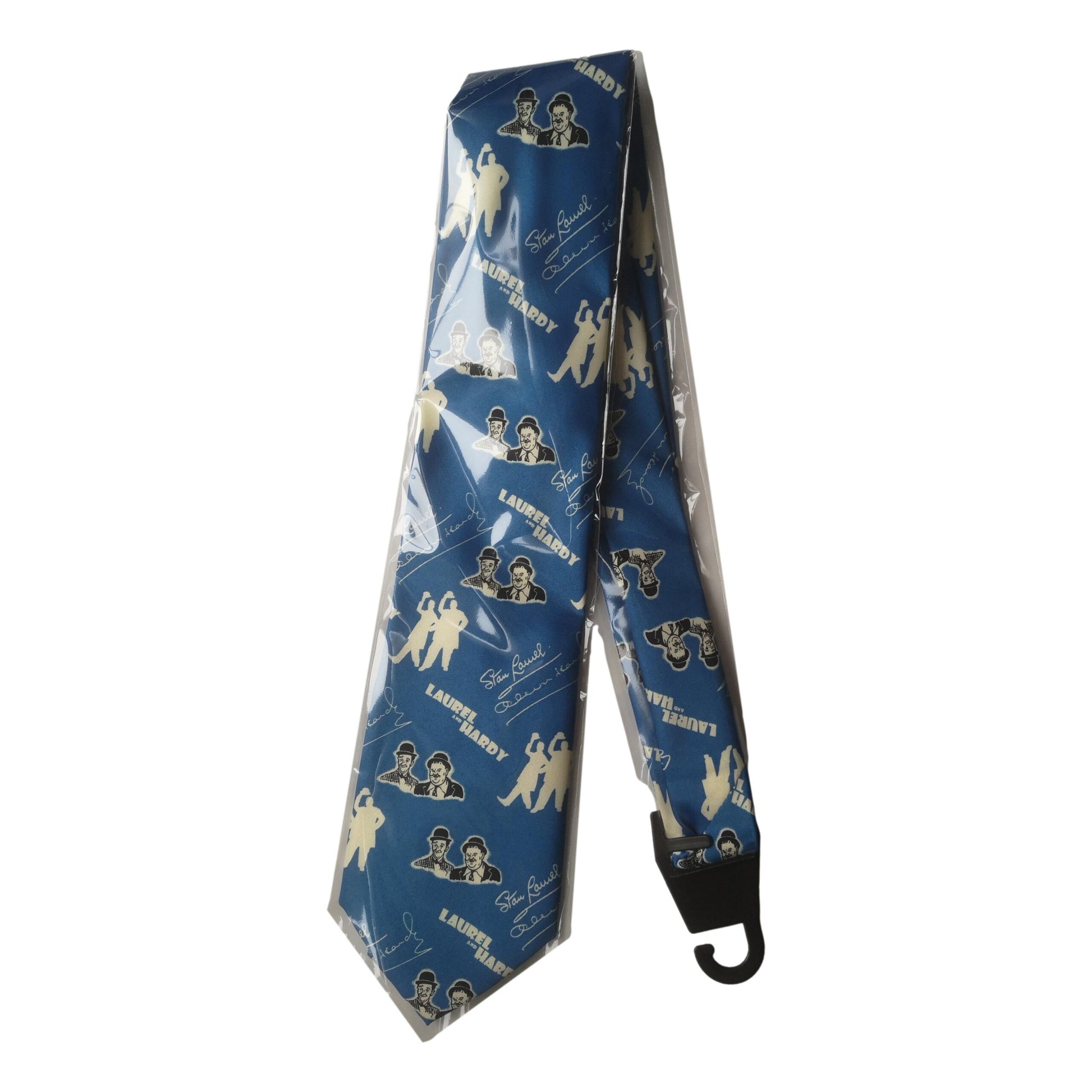 Laurel and Hardy Dancing Sleeved Light Blue 100% Polyester Classic Tie image 2