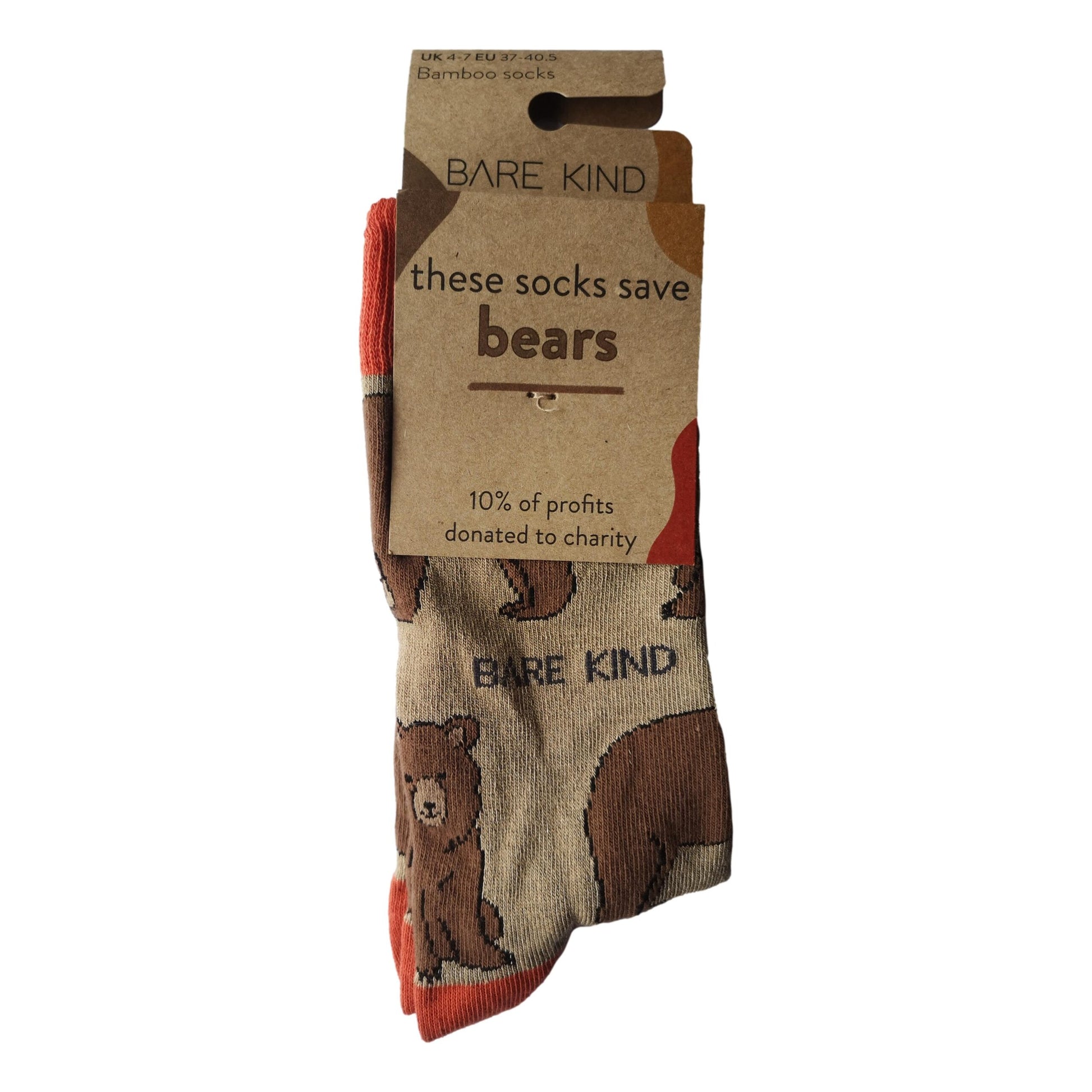 Save The Bears Beige Womens Novelty Ankle Socks Adult One Size image 1