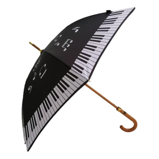Piano Music Notes Stick Umbrella Lightweight image 3