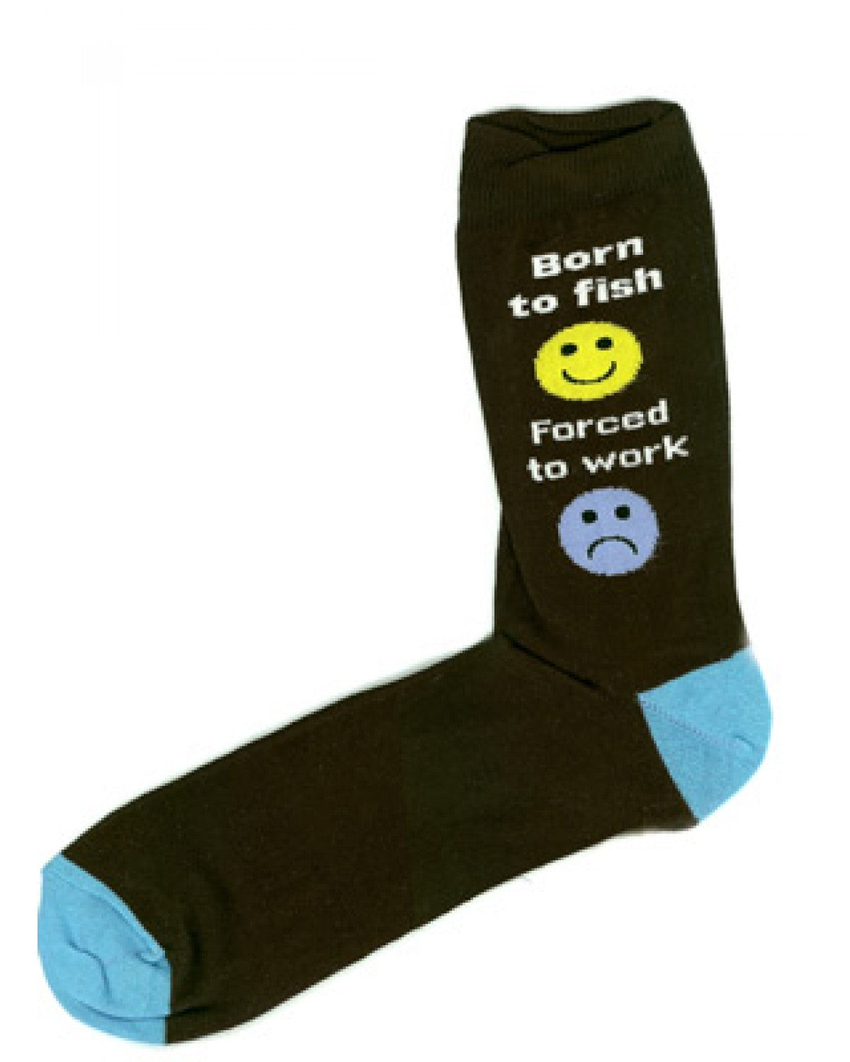 Born To Fish....Forced To Work Angling Unisex Novelty Ankle Socks Size 6-11 image 0