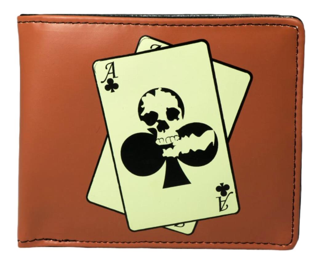 Skull Poker Gents Leatherette Wallet image 0