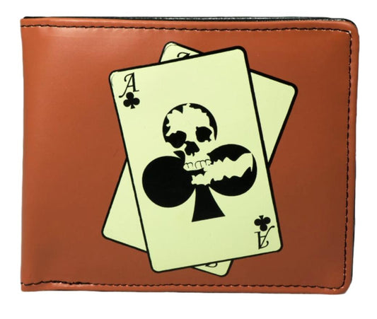 Skull Poker Gents Leatherette Wallet image 0
