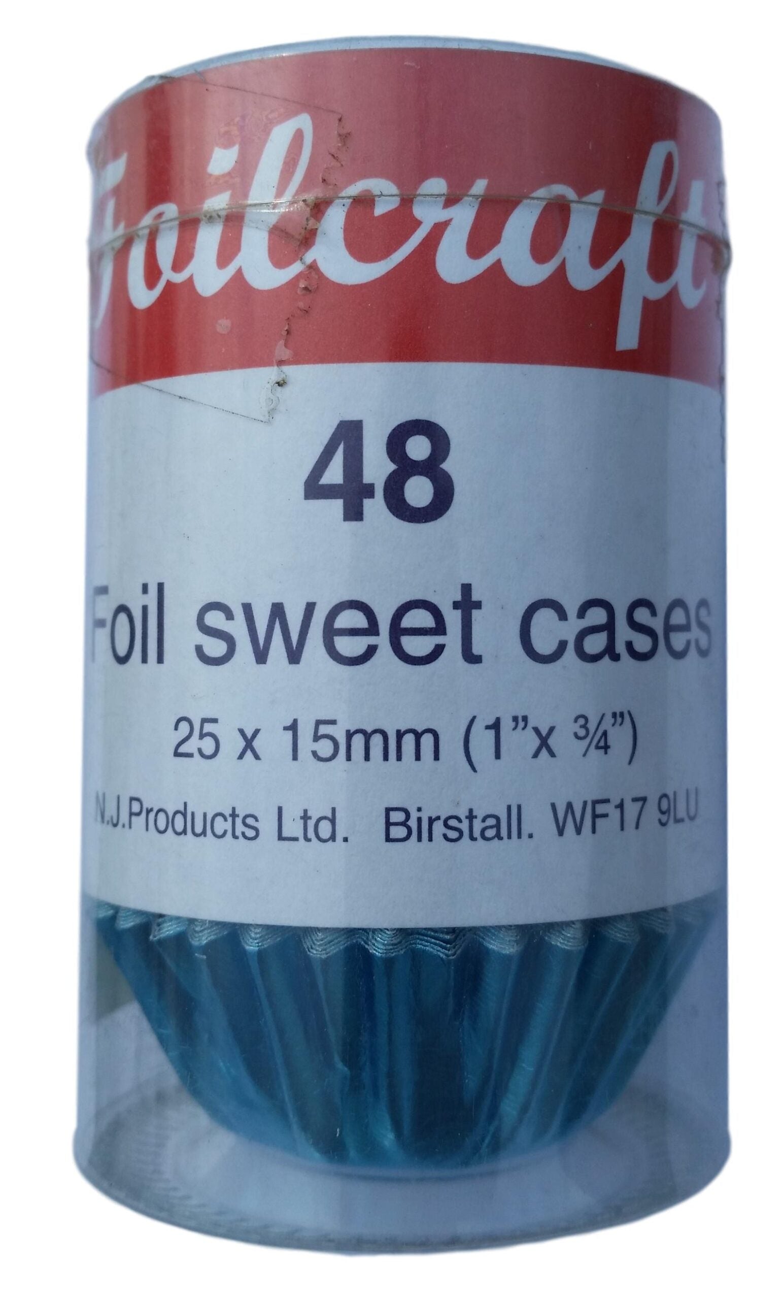 48 Sky Blue Foil Sweet Cases image 1