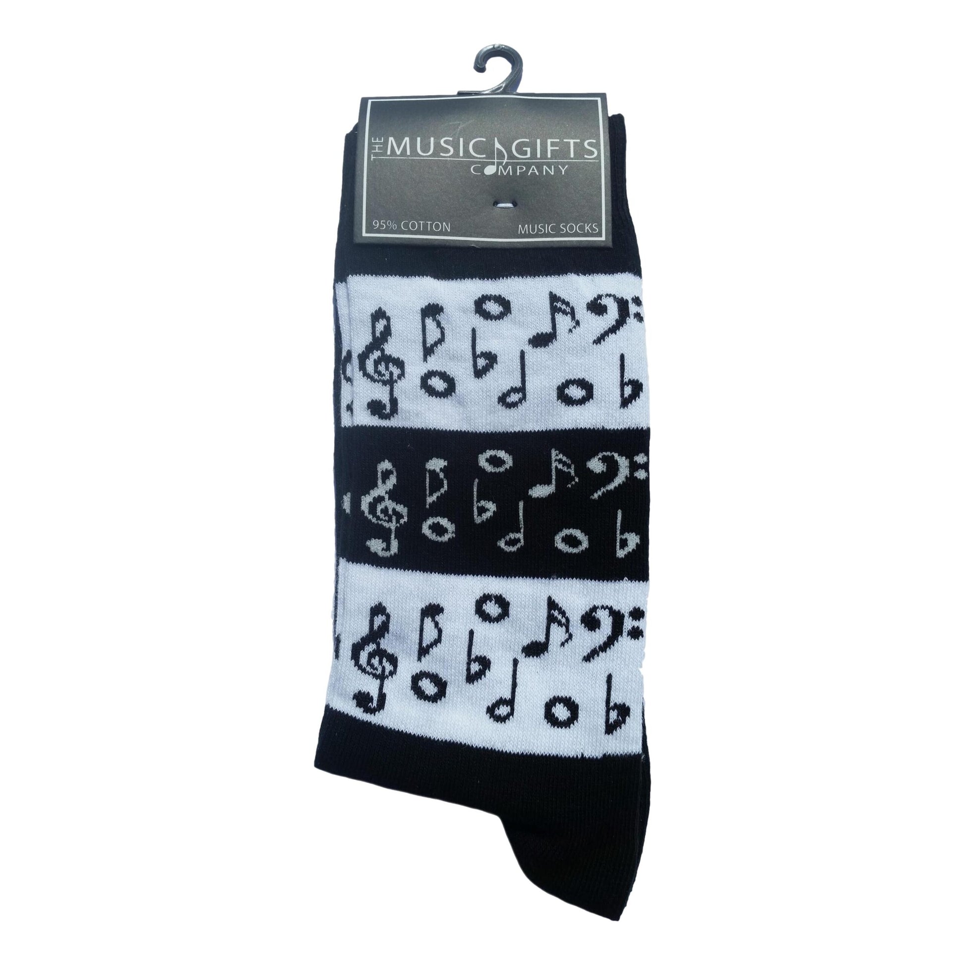 Music Notes Cottonrich Unisex Novelty Ankle Socks Adult Size 6-11 image 0