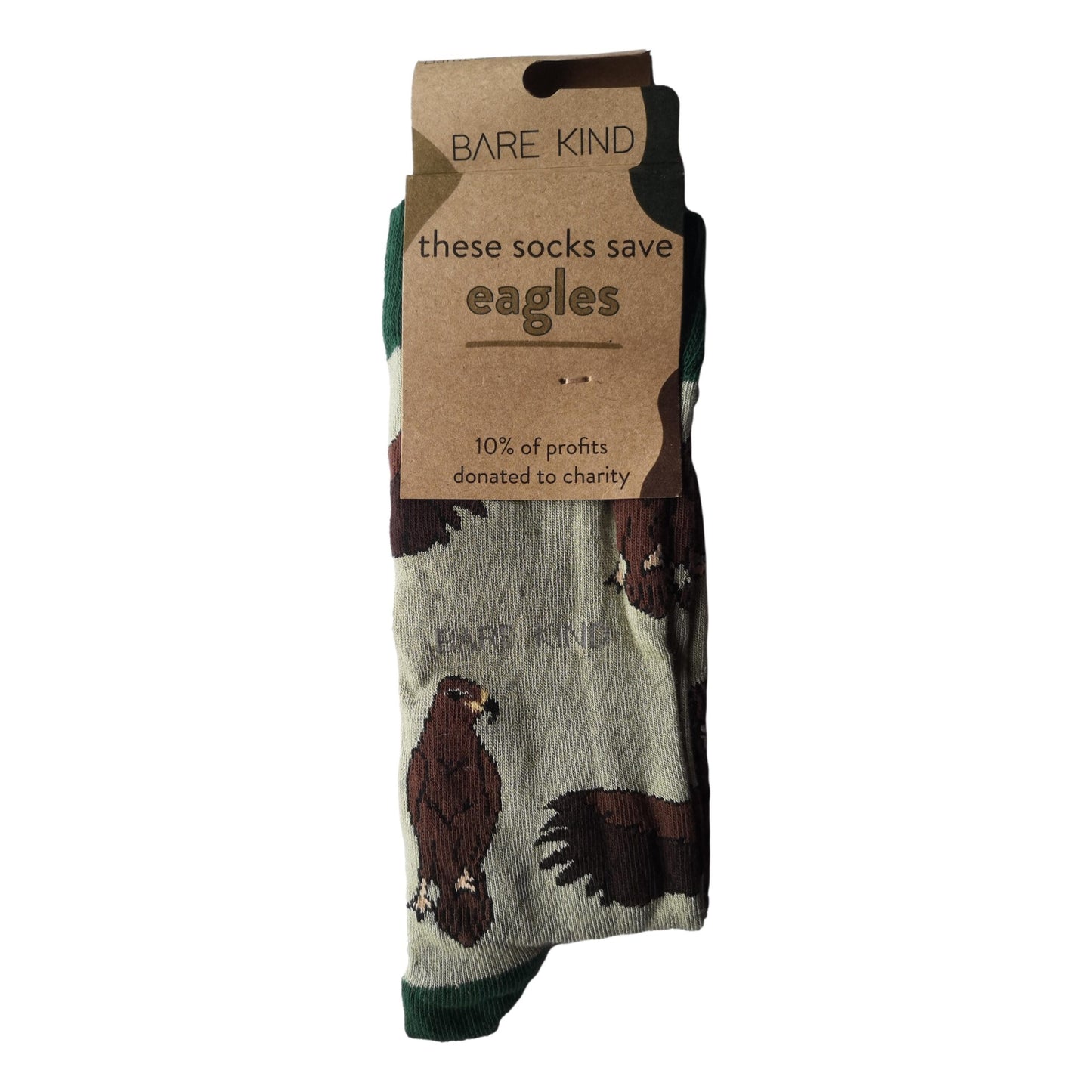 Save The Eagles Pale Green Unisex Novelty Ankle Socks Adult UK Size 7-11 image 1