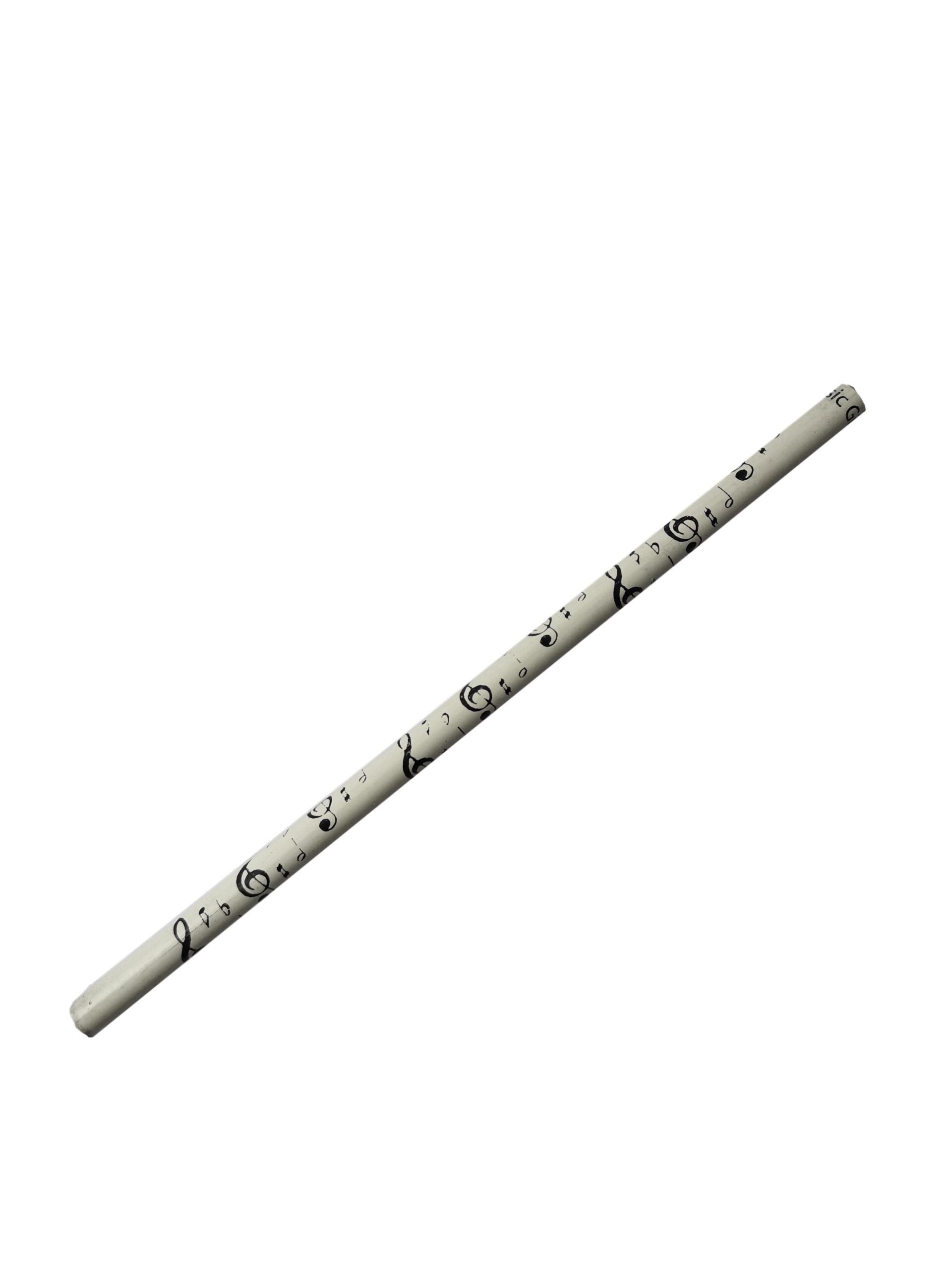 Music Clefs, Notes and Accidentals black on white unsharpened woodcase pencil image 0