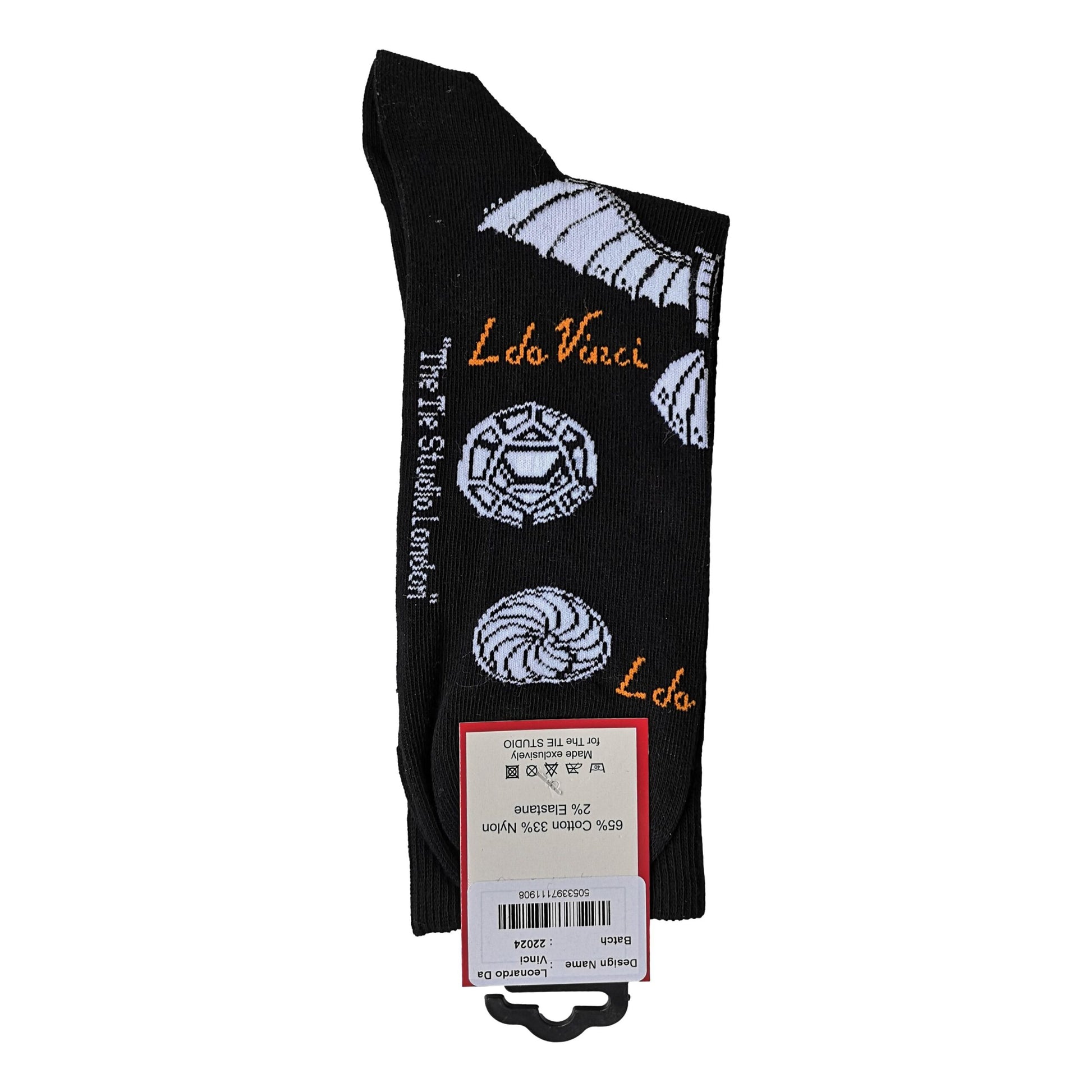 Leonardo da Vinci Unisex Novelty Ankle Socks Adult Size 6-11 image 1