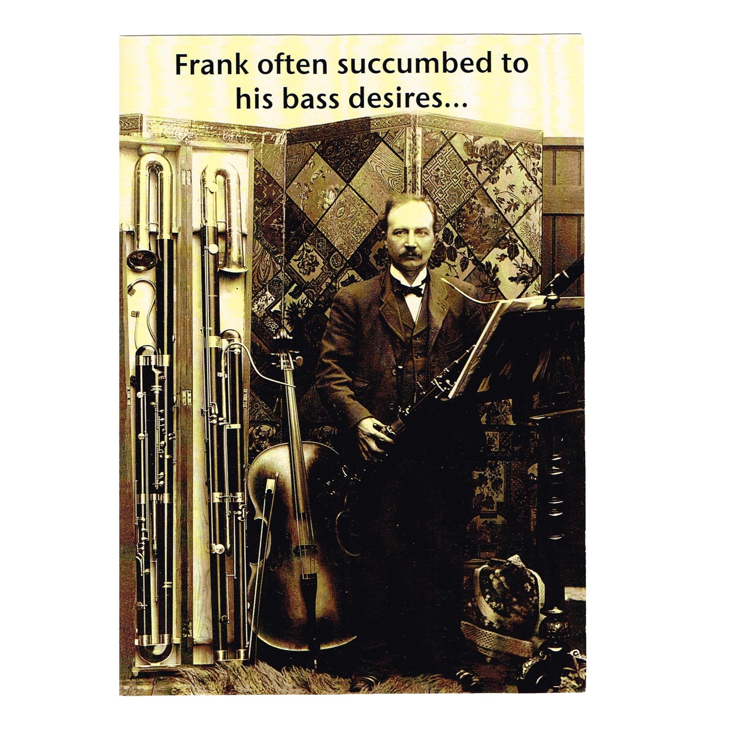 Bass Desires Claire Spake designed Music card image 0