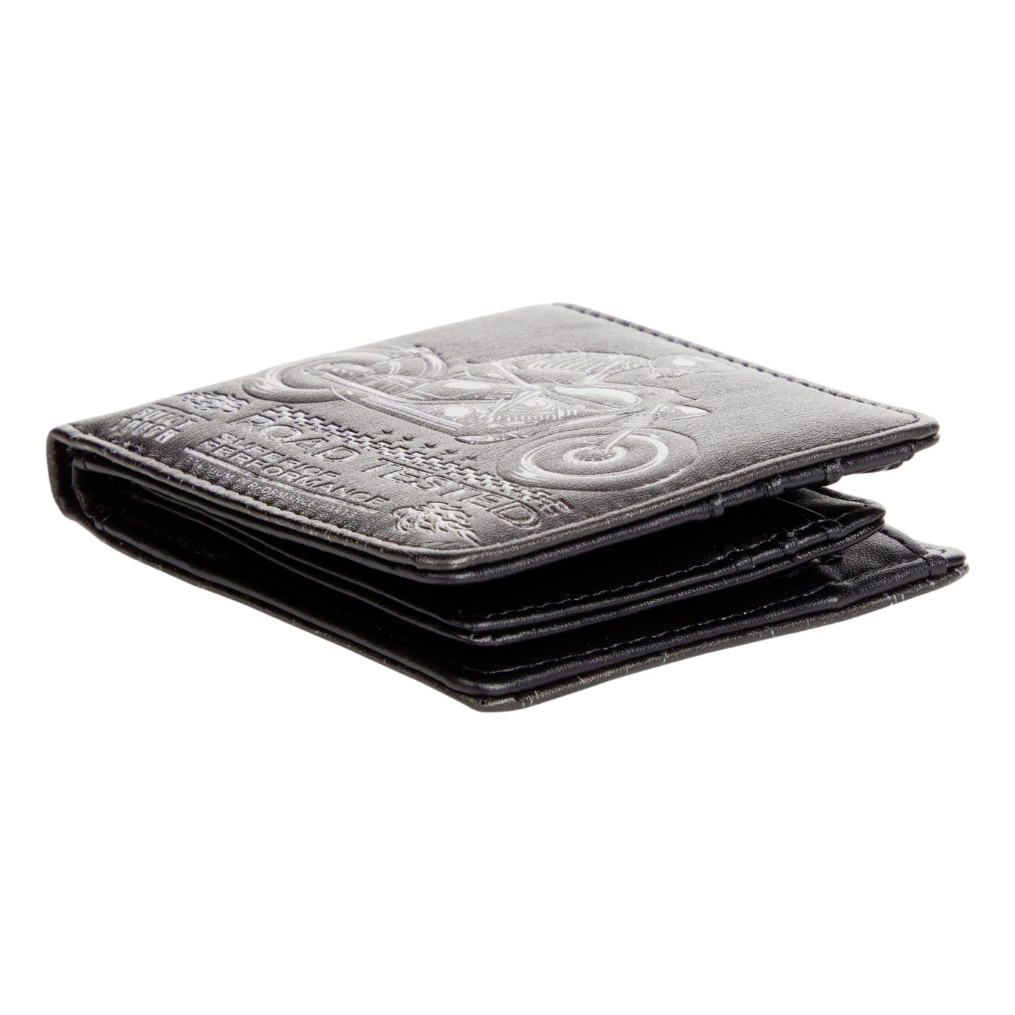 Skeleton on Motorbike Gents Leatherette Wallet image 4