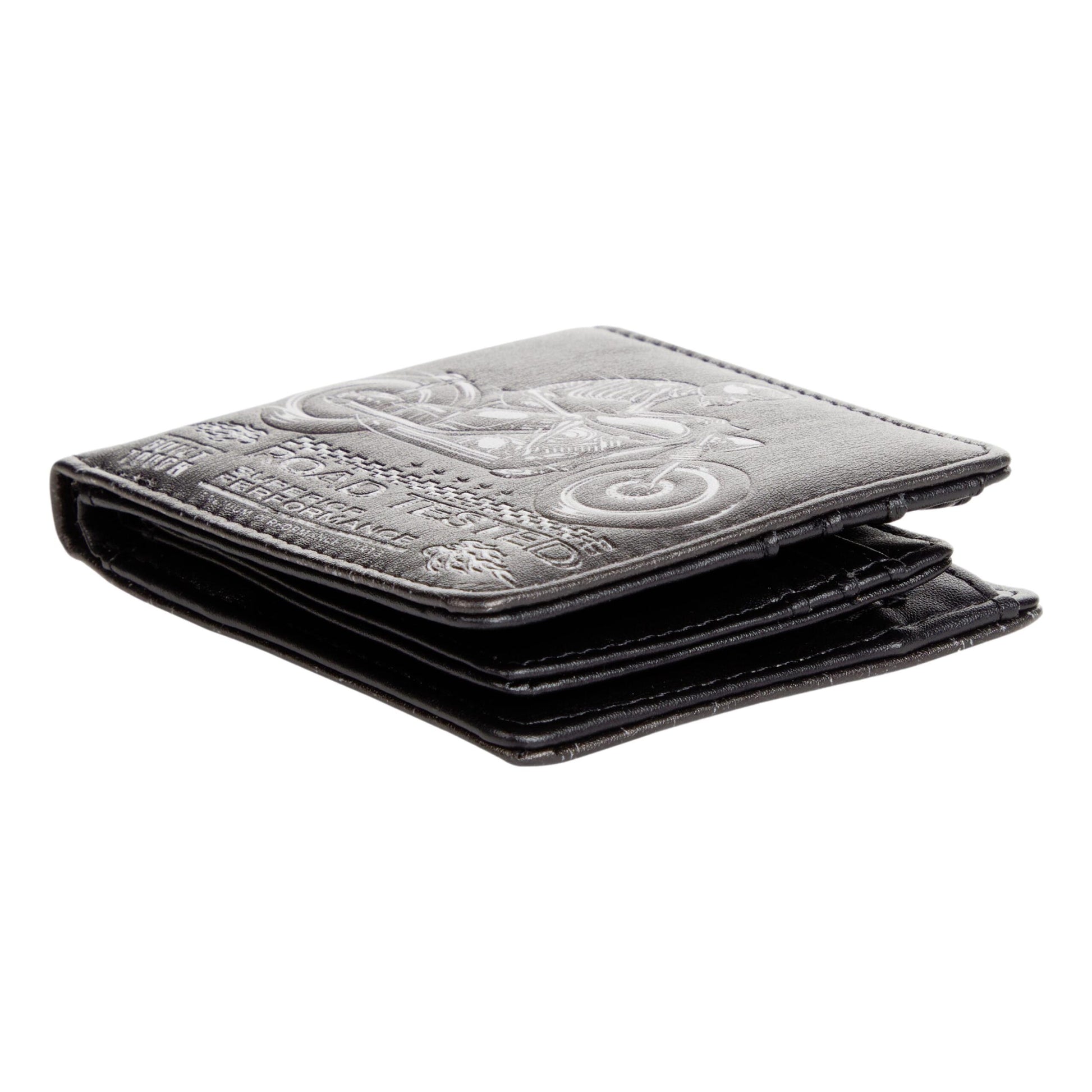 Skeleton on Motorbike Gents Leatherette Wallet image 4