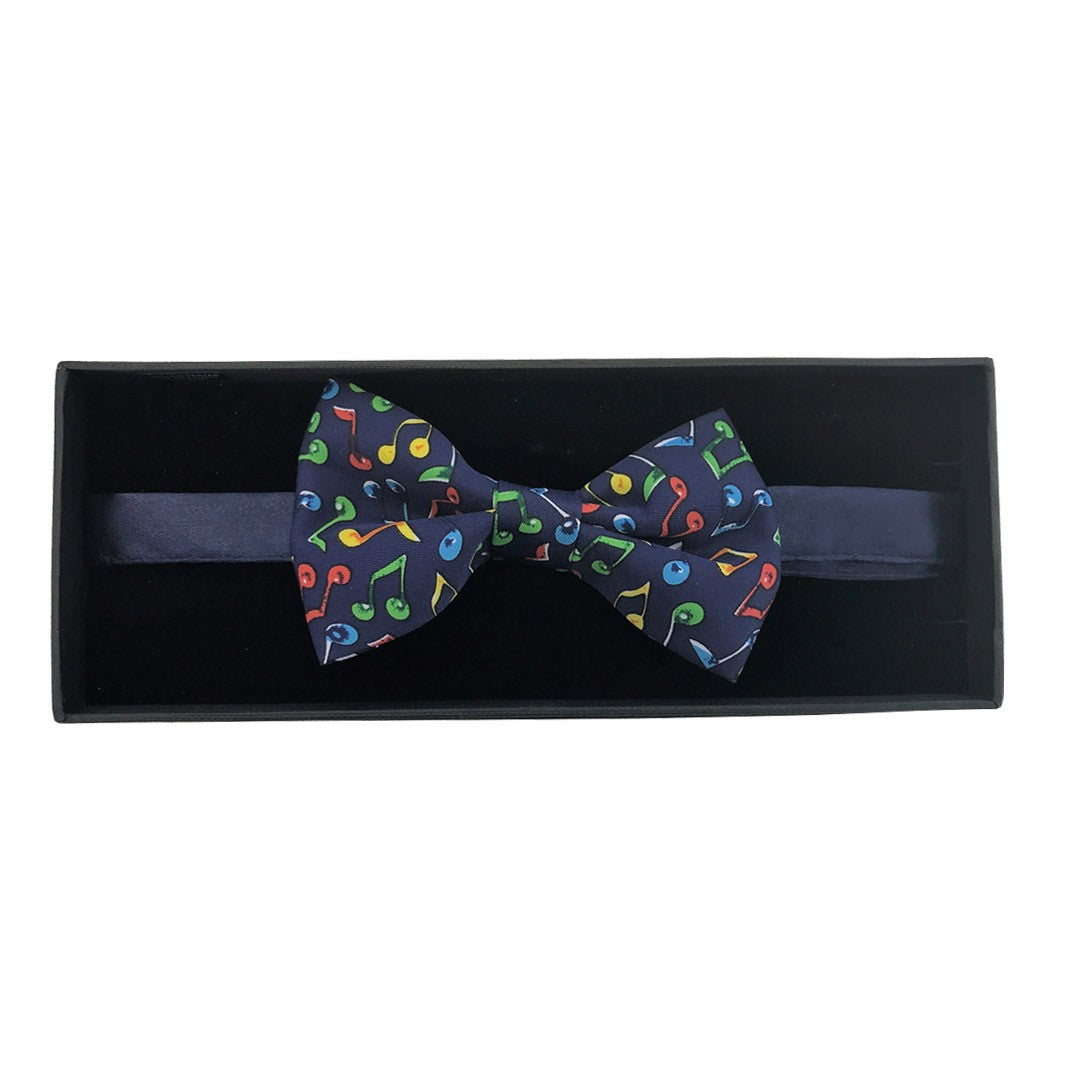 Music Quaver Notes Fancy Polyester Bow Tie image 1
