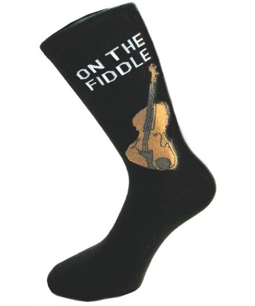 On The Fiddle Cottonrich Unisex Novelty Ankle Socks Adult Size 6-11 image 1