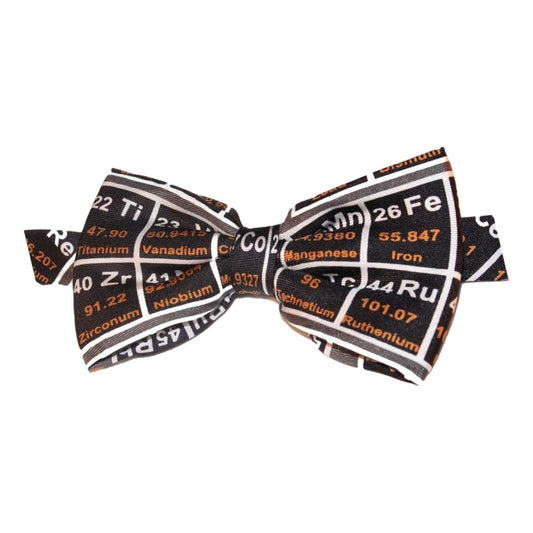 Black Periodic Table Fancy Polyester Bow Tie image 0