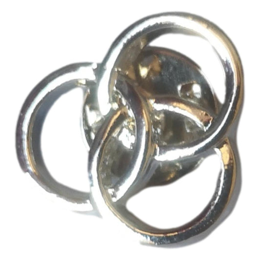 Polished John Bonham Three Circles silver metal pin badge image 0