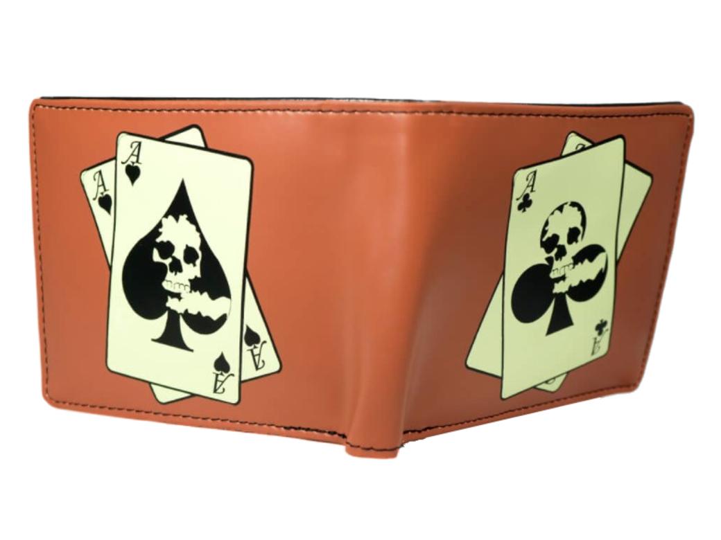 Skull Poker Gents Leatherette Wallet image 3