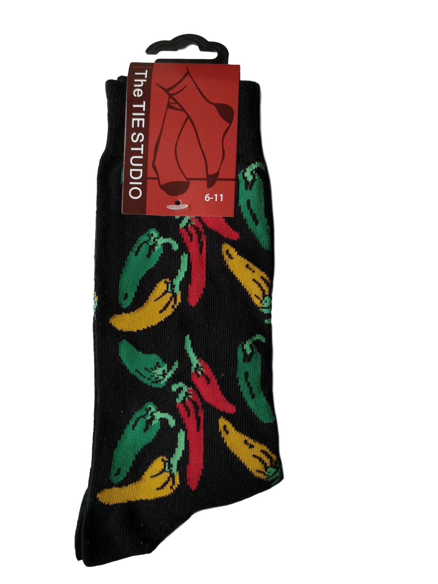 Chilli Pepper Mexican Vegetable Unisex Novelty Ankle Socks Adult Size 6-11 image 0