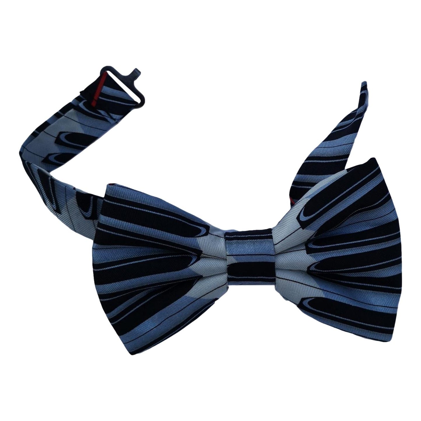 Music Keyboard Red Stripe Fancy Silk Bow Tie image 1
