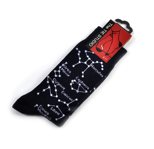 Constellations Astronomy Star Gazing Unisex Novelty Ankle Socks Adult Size 6-11 image 0
