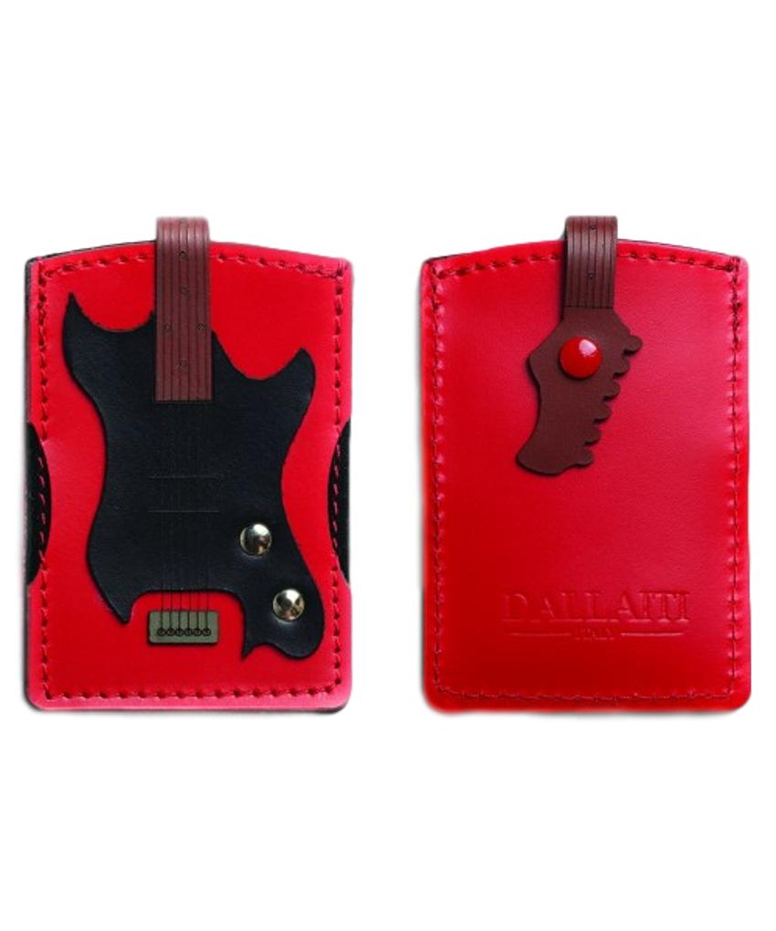 Electric Guitar Italian Leather Credit Card Case image 0