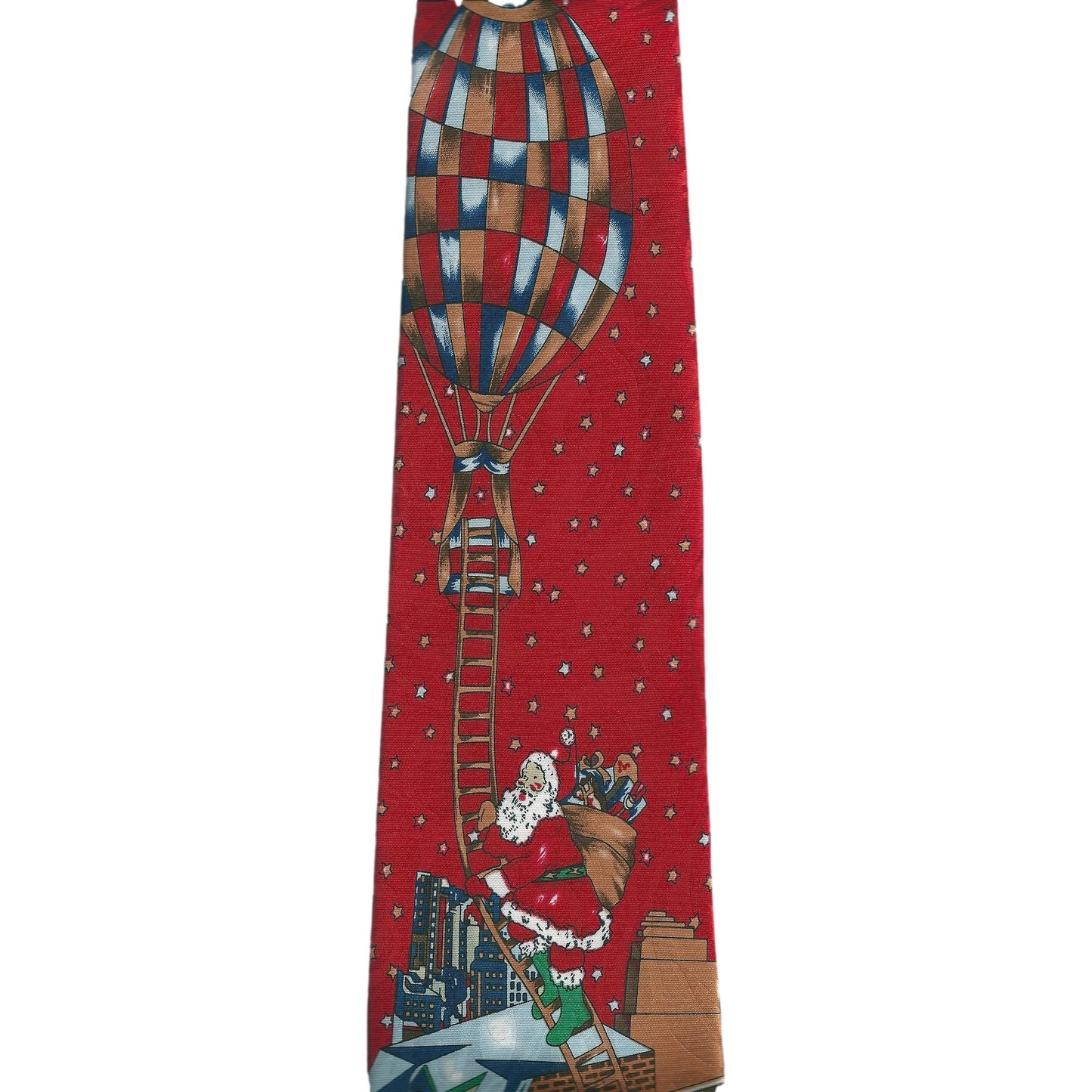 Father Christmas Santa Balloon Roof Sleeved 100% Polyester Classic Tie image 2