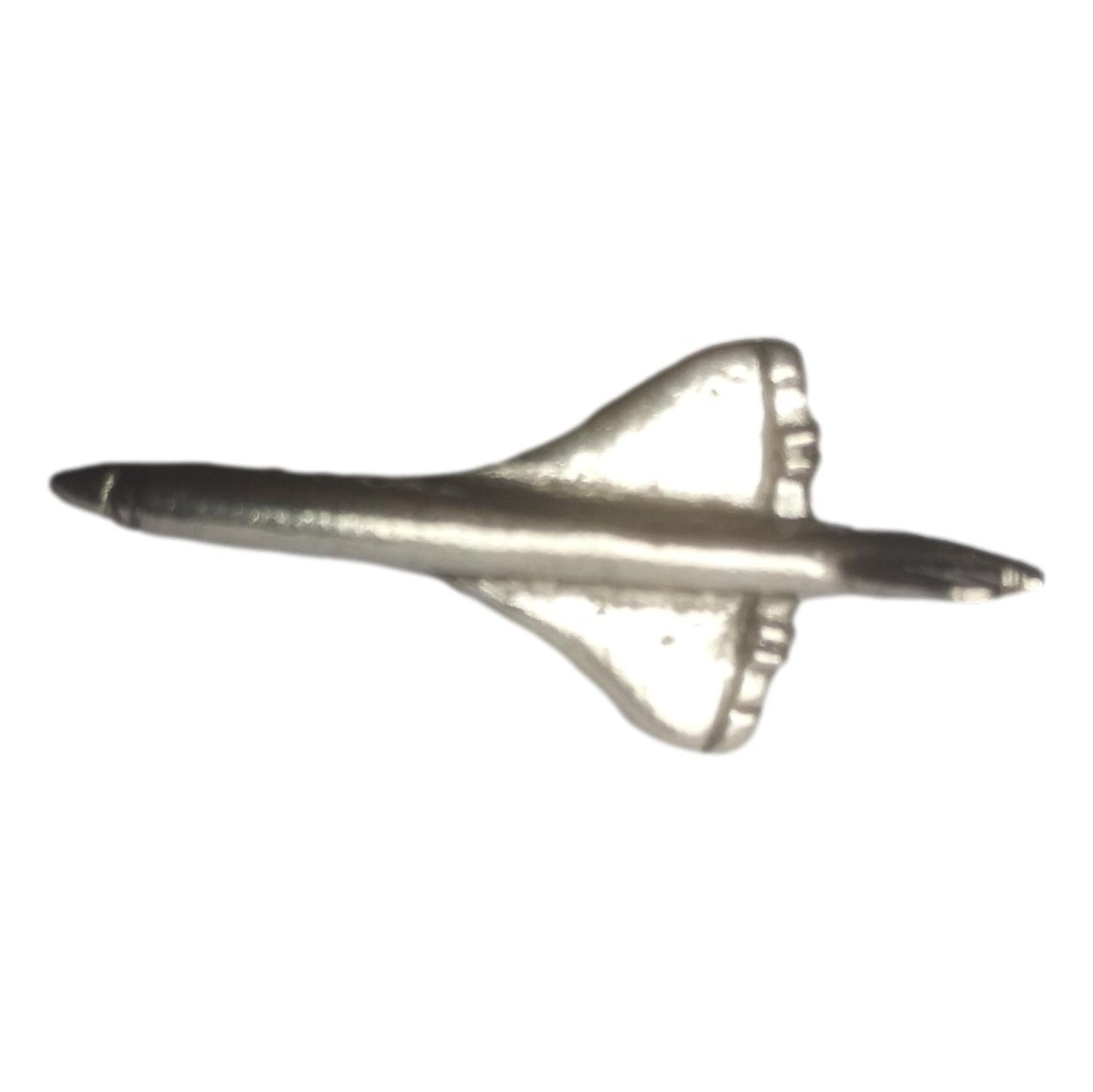 Concorde Plane polished pewter metal lapel pin badge image 0