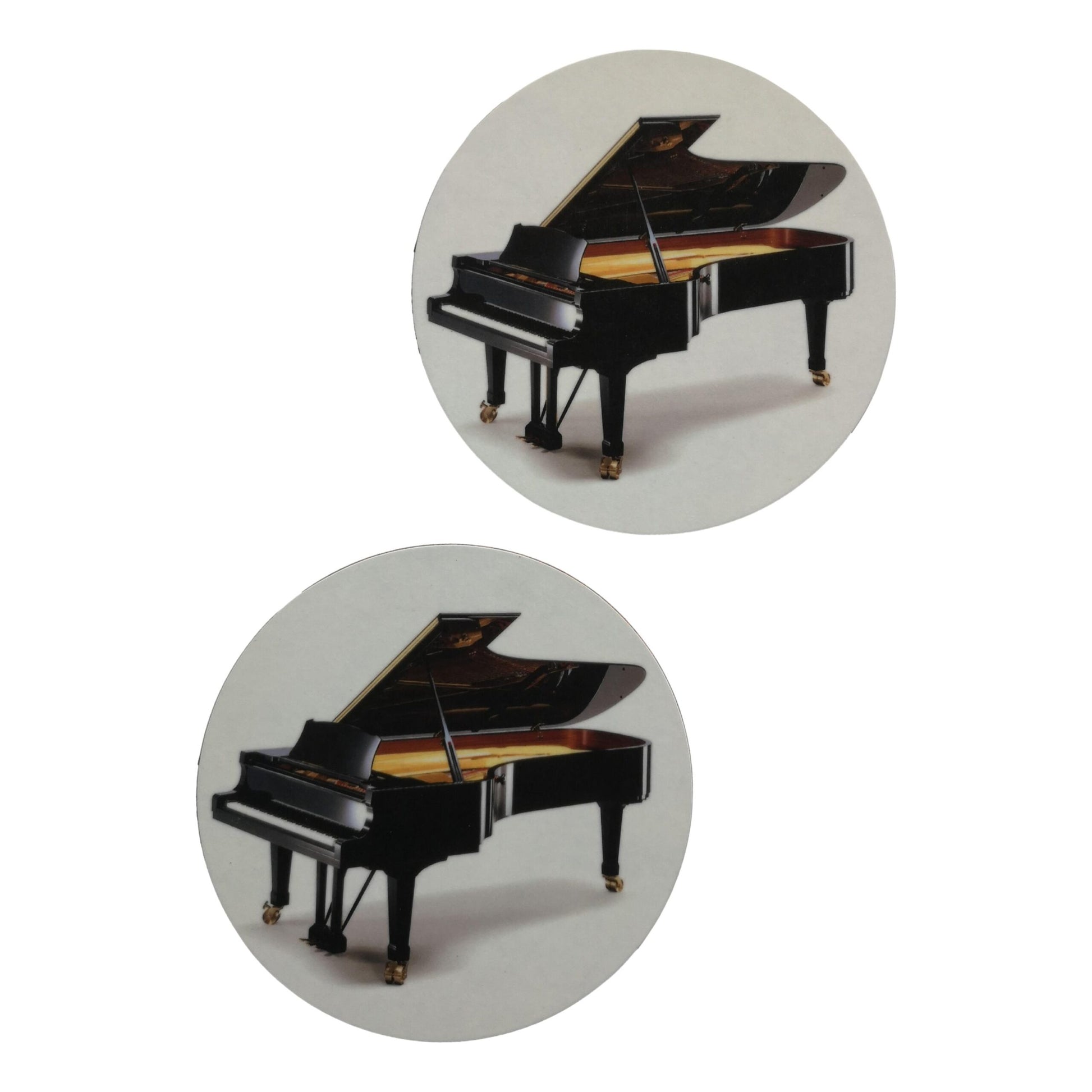A pair of white Grand Piano Mug Mats image 0