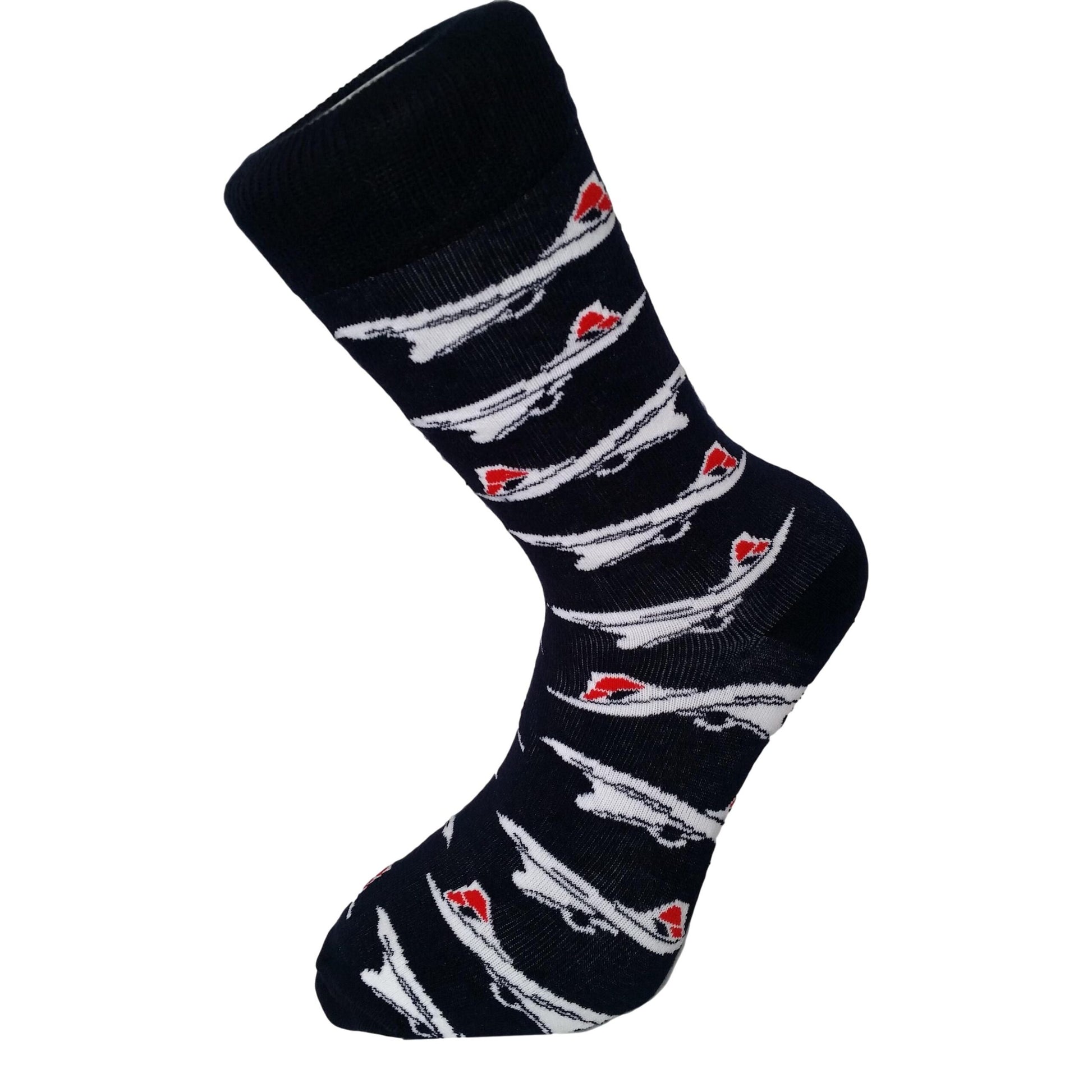 British Airways Tail Concorde Aircraft Unisex Novelty Ankle Socks Size 6-11 image 0
