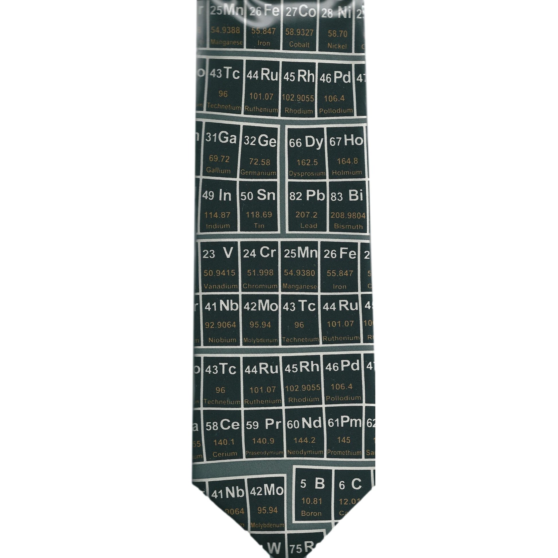 Periodic Table Chemistry Science Metal Gas Liquid Elements sleeved 100% Silk Tie image 0