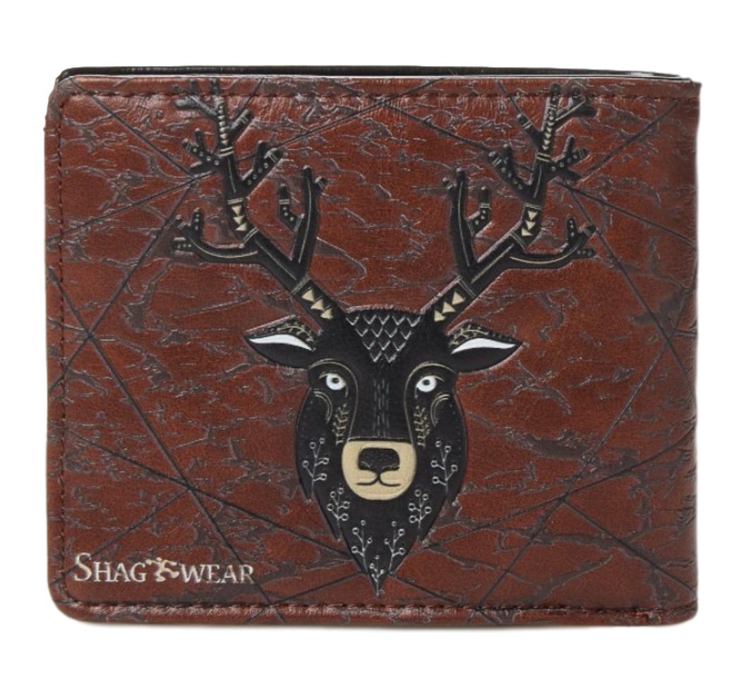 Elk Head Brown Gents Leatherette Wallet image 3