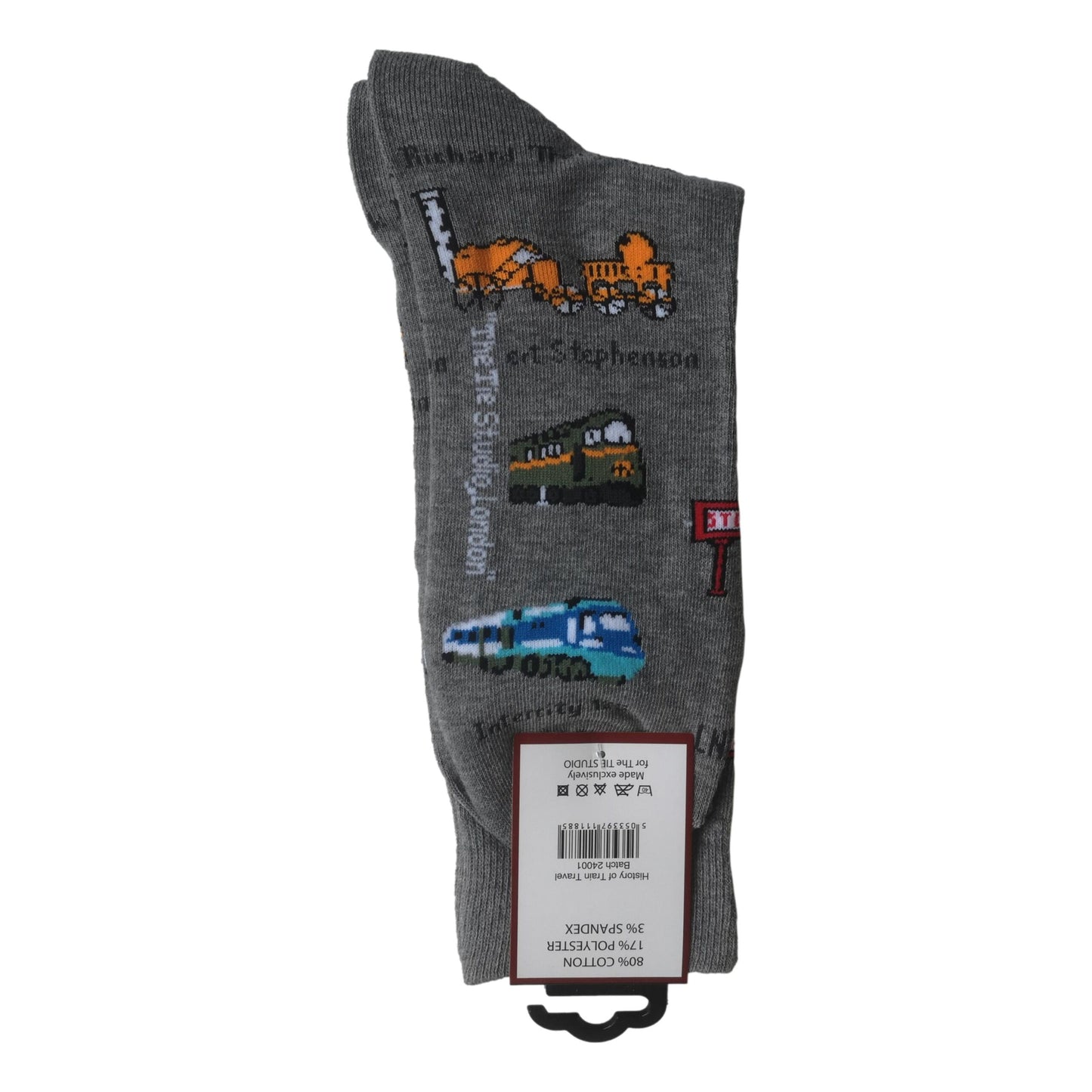 History of British Trains Unisex Novelty Ankle Socks Adult Size 6-11 image 1