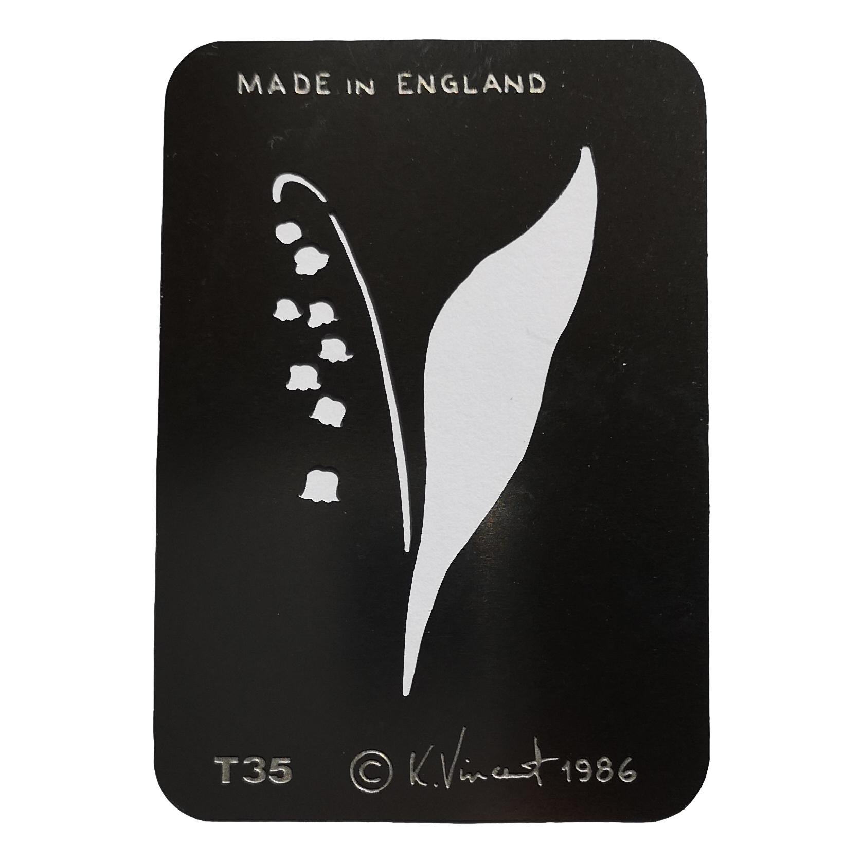 Stainless steel T35 Lily of the Valley cake decorating / card making stencil image 0