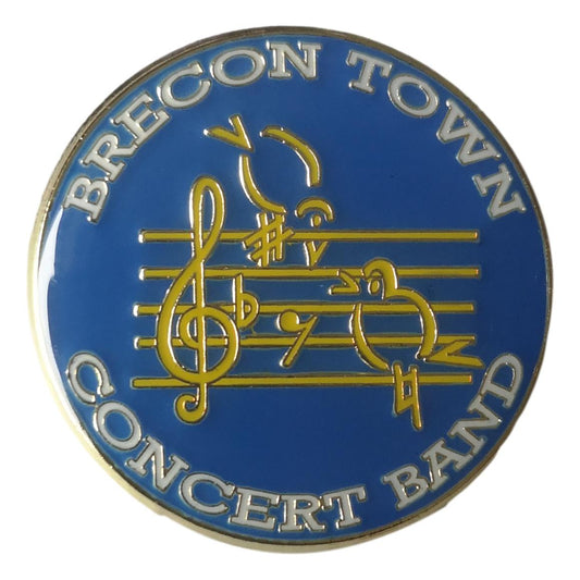 Brecon Town Concert Band Circular Metal Pin Badge image 0