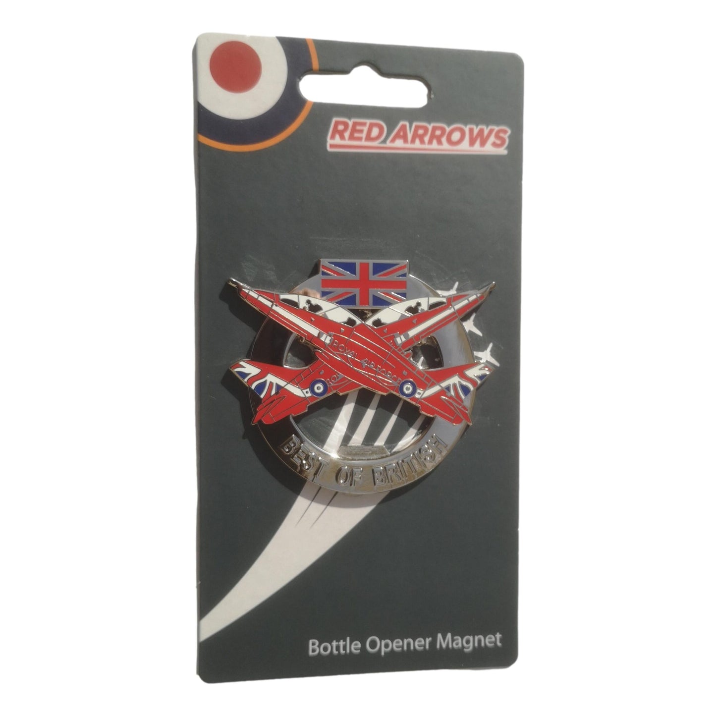 Red Arrows BAe Hawk RAF bottle opener fridge magnet image 1