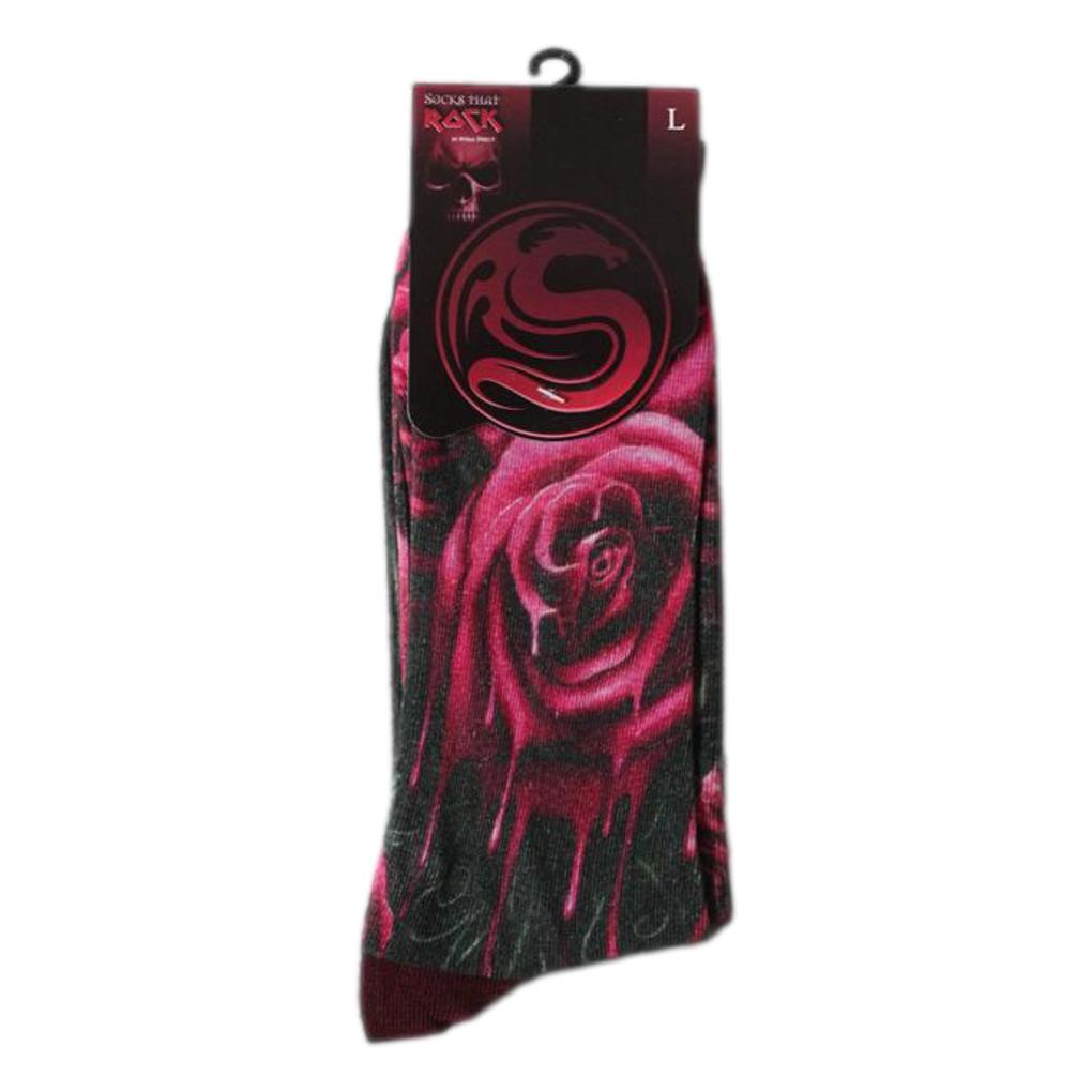 Blood Rose Unisex Novelty Ankle Socks Adult One Size 9-12 image 2