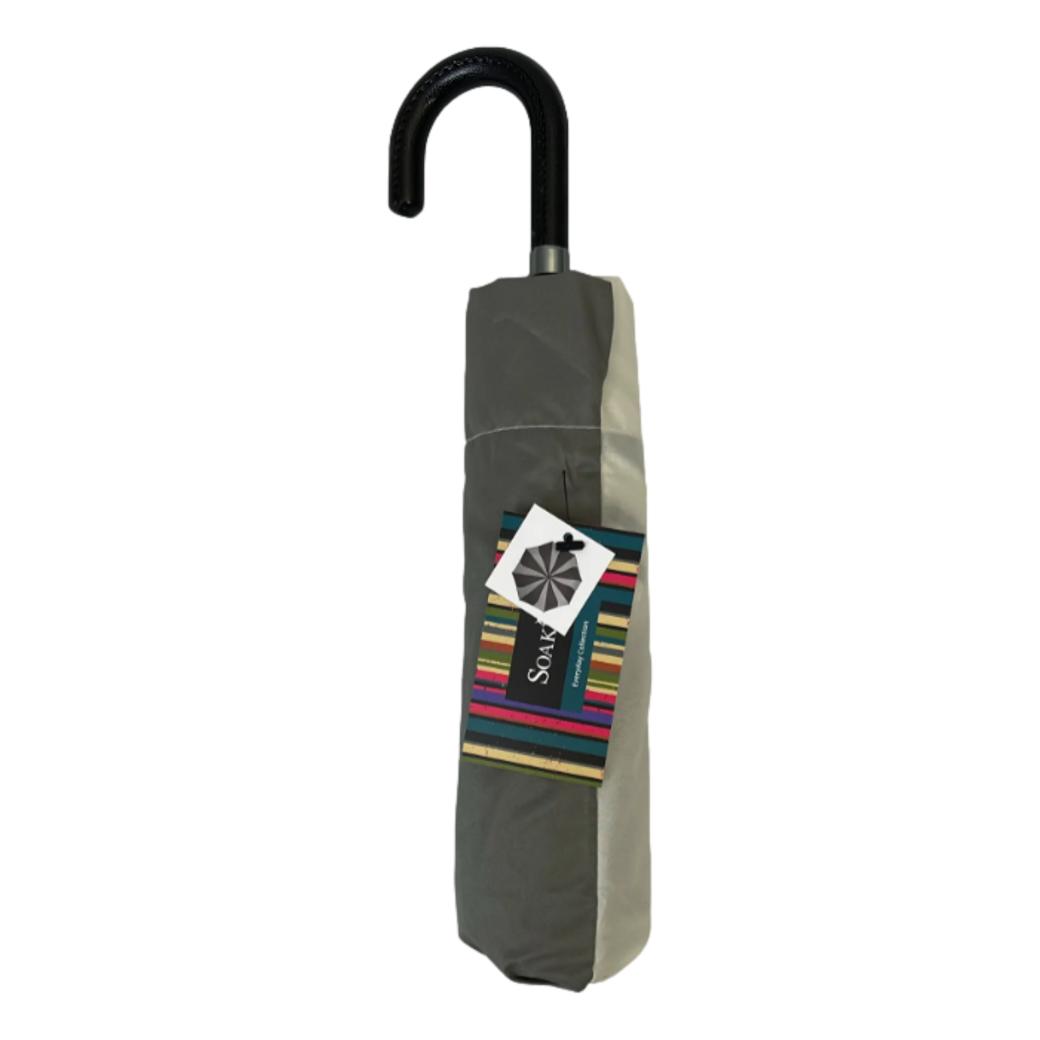 Everyday Swirl Charcoal/Cream Folding Umbrella Lightweight image 4