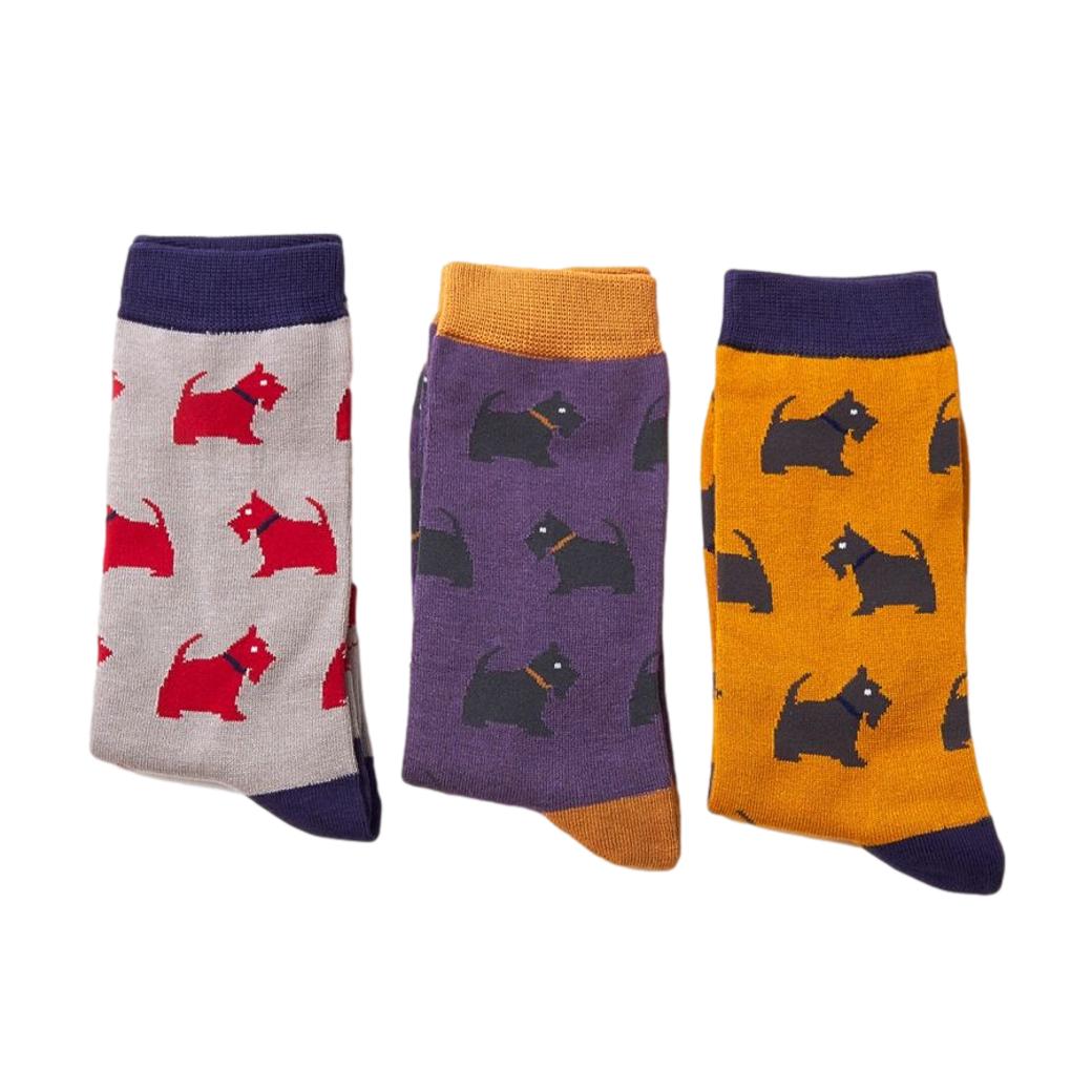 Westie Dog Purple Mens Novelty Ankle Socks Adult One Size image 1