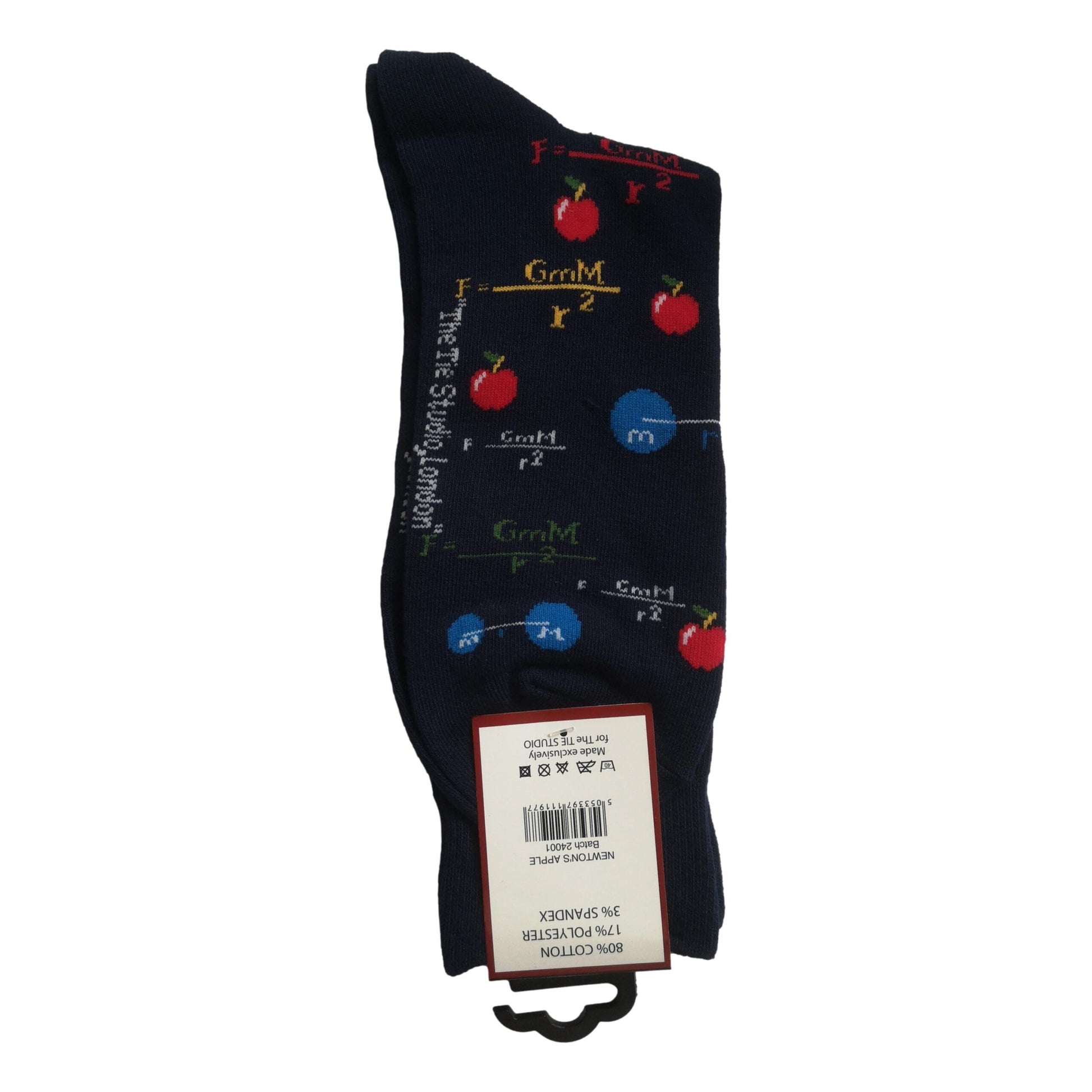 Newton's Gravity Apples Unisex Novelty Ankle Socks Adult Size 6-11 image 1