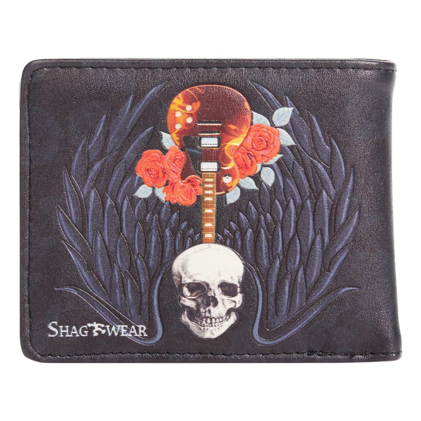 Skull Guitar Gents Leatherette Wallet image 2