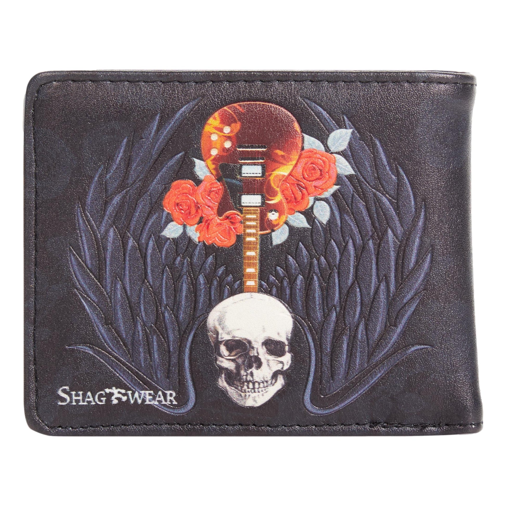 Skull Guitar Gents Leatherette Wallet image 2