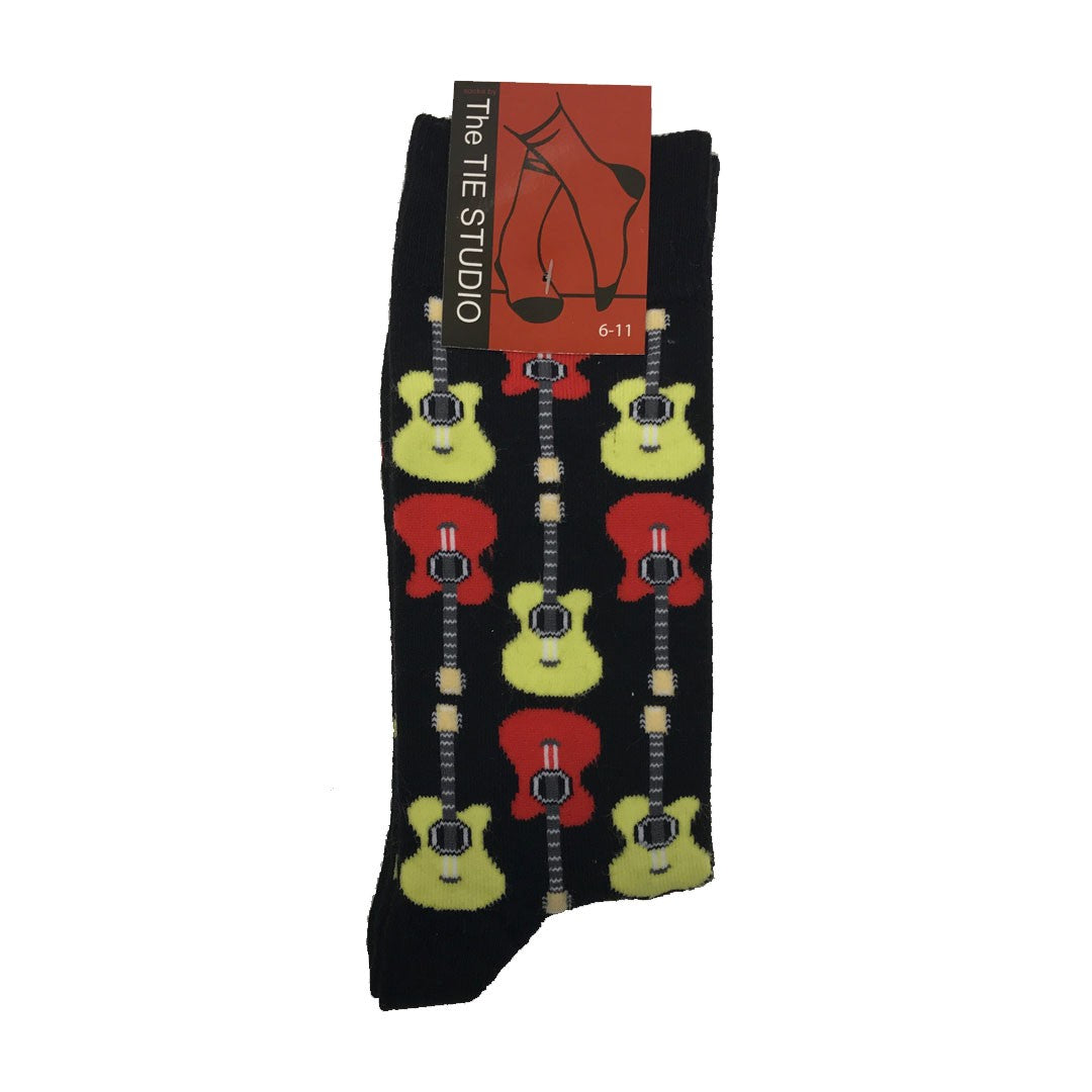 Acoustic Classical Guitars Music Unisex Novelty Ankle Socks Adult Size 6-11 image 0
