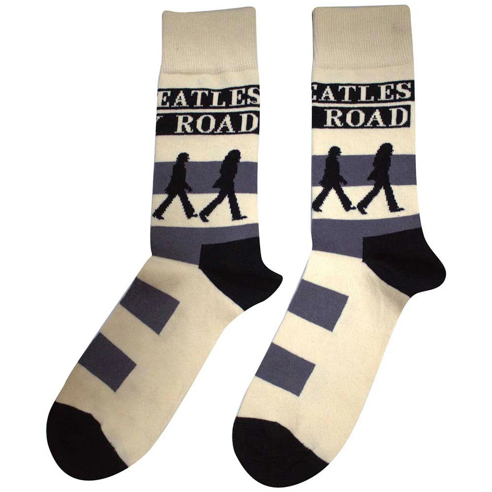 The Beatles Unisex Ankle Socks: Abbey Road Crossing (Natural) (UK Size 4 - 7)