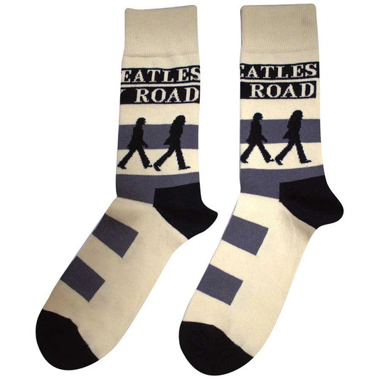 The Beatles Unisex Ankle Socks: Abbey Road Crossing (Natural) (UK Size 4 - 7)