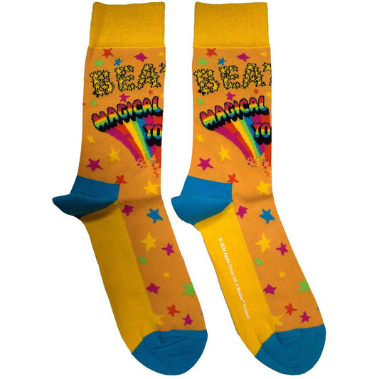 The Beatles Orange Magical Mystery Tour Rainbow Unisex Adult Ankle Socks