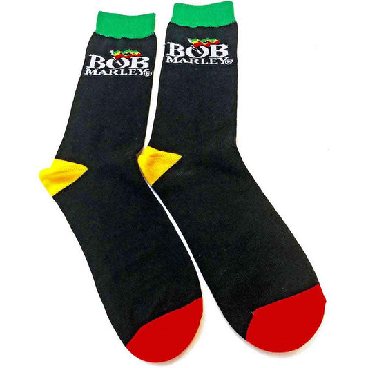 Bob Marley Logo Black Unisex Adult Ankle Socks