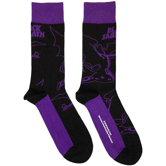 Black Sabbath Logo and Demon Black Unisex Adult Ankle Socks