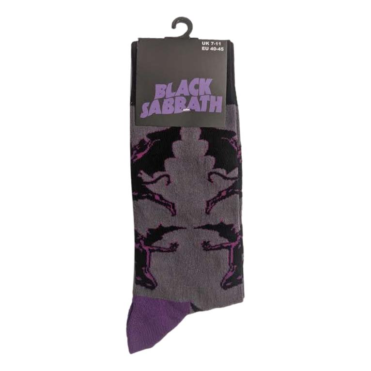 Black Sabbath Demons Grey Unisex Adult Ankle Socks